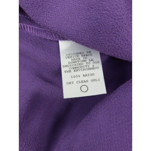 New Flynn Skye Maxi Slip Dress Womens Small Purple Rayon - Picture 6 of 6